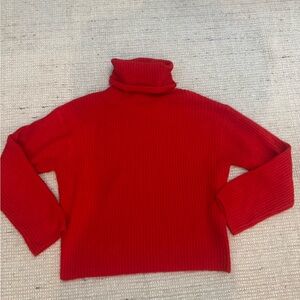 H&M Vibrant Red Cowl Neck Sweater